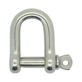 D Shackle Comm Stainless Steel