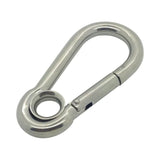 Carbine Hook with Eyelet Stainless Steel