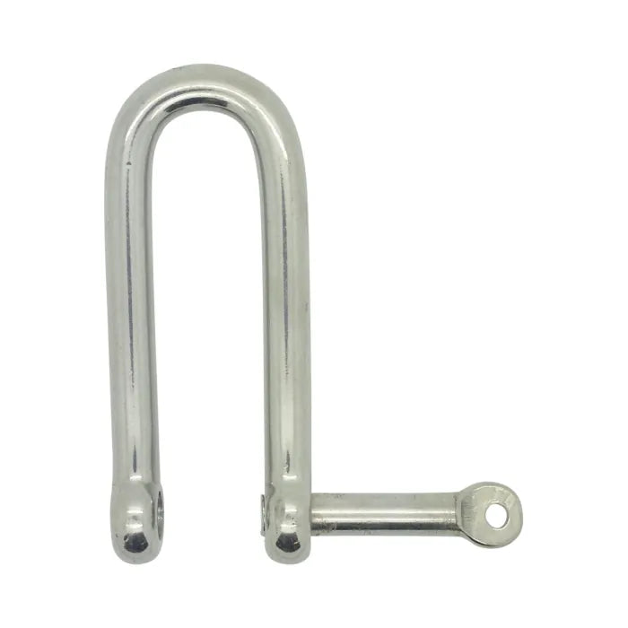 Captive Pin Long D Shackle Stainless Steel