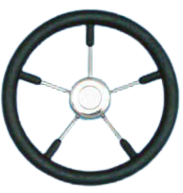 AquaMarine Destroyer Steering Wheel Black 350mm – AQM002144