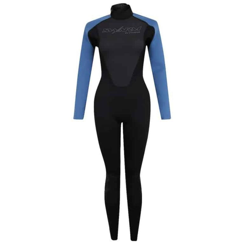 Swarm Ladies Full Wetsuit Black/Blue Steel Size 8