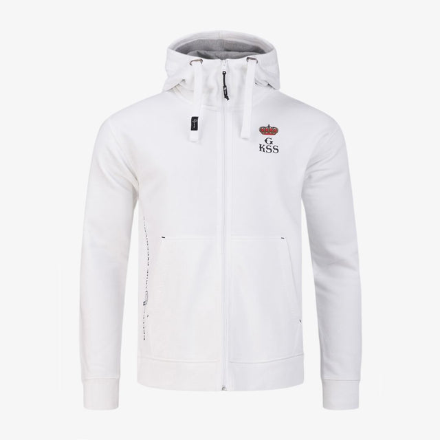 Team Unisex Zip Hoodie, GKSS White