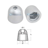 Tecnoseal Side Power Anode Dome