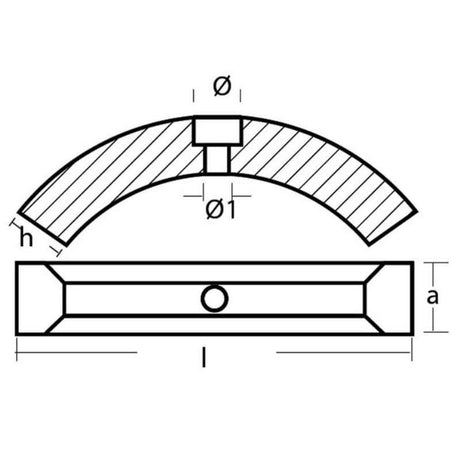 Tecnoseal 3 Piece Collar Anode For Volvo Sail Drive