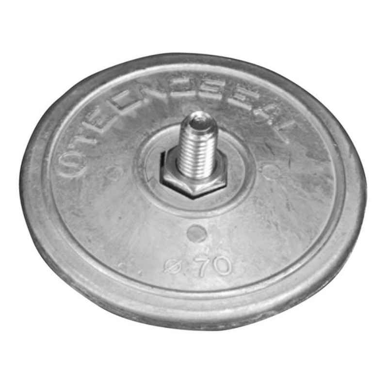 Tecnoseal 70mm Rudder Disc Anode (Pair) with fixings