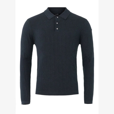 Tiller Herringbone Polo, Dk Navy Blue