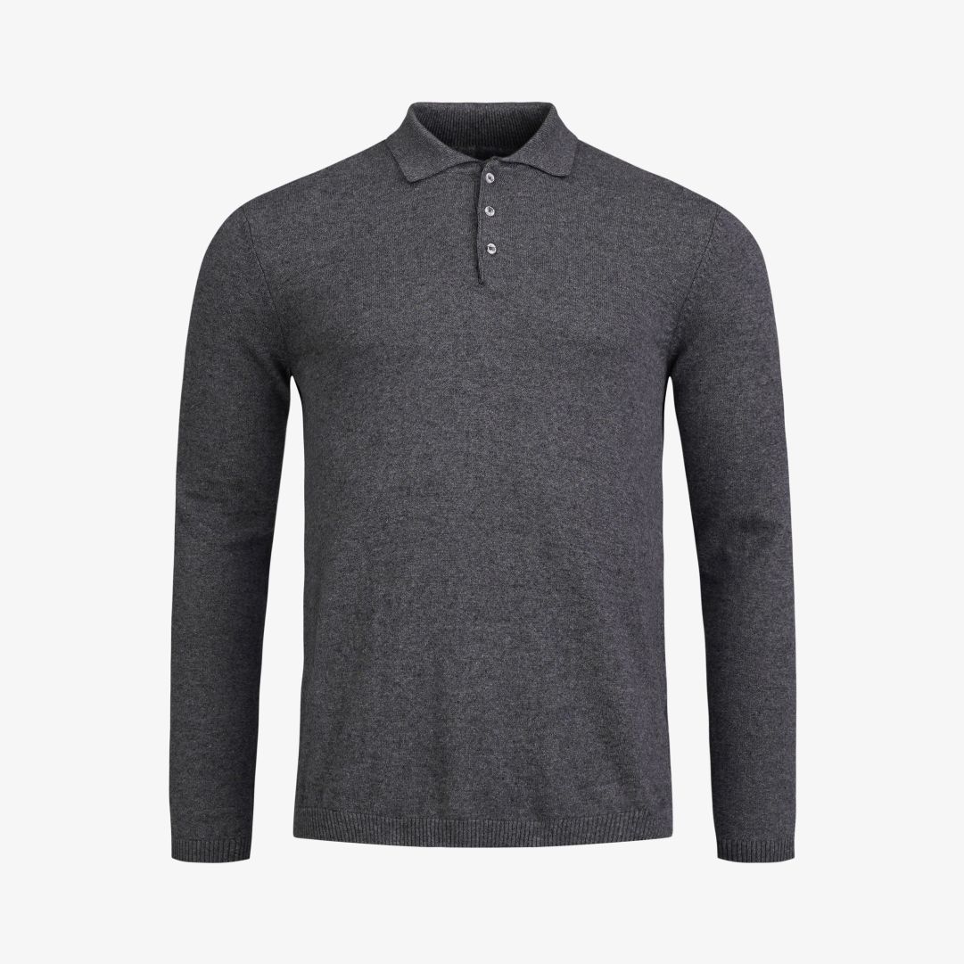 Tiller Polo, Dk Grey Melange