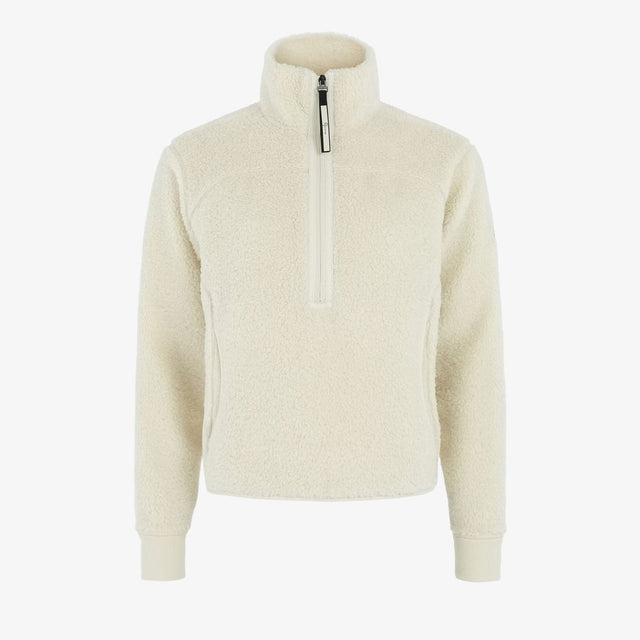 W Alpage Half Zip Sweater, Cream white