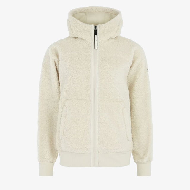 W Alpage Zip Hood, Cream white