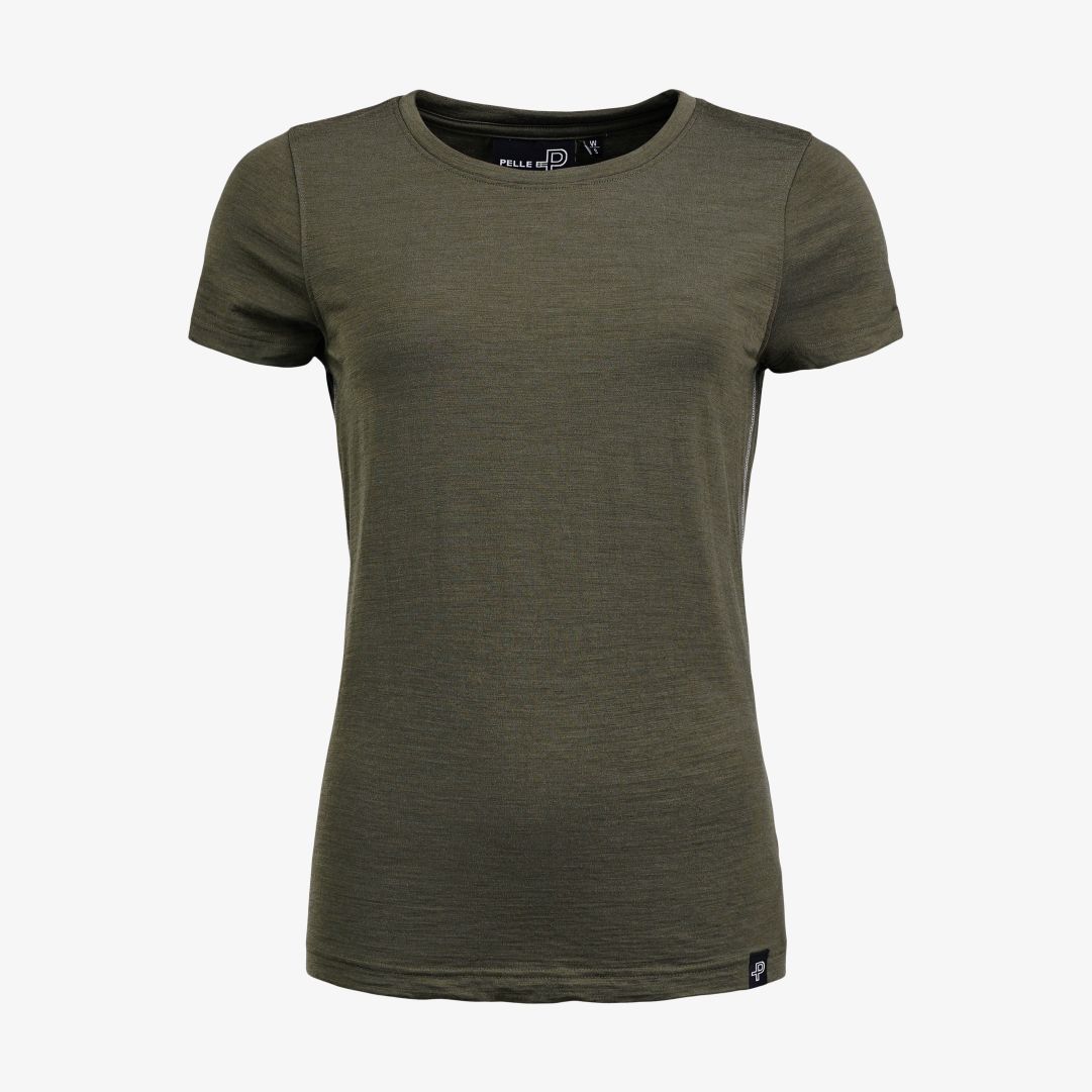 W Merboo tee, Khaki Green