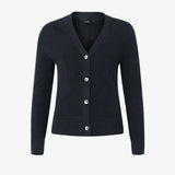 W Mons Knitted Cardigan, Dk Navy Blue