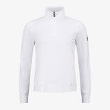 W P-Half Zip, White