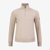W P-Half Zip, Lt. Beige Oak