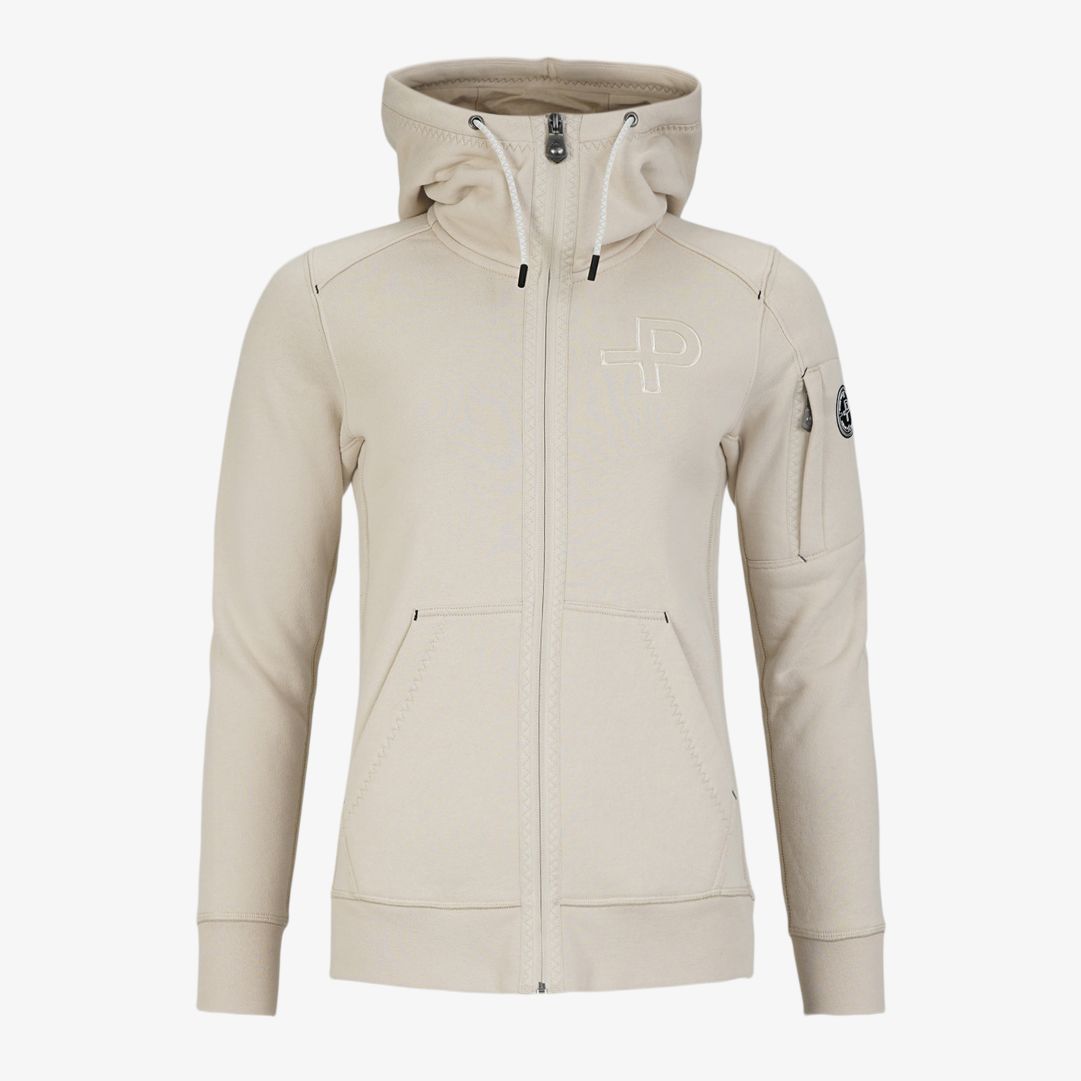 W P-hoodie, Lt. Beige Oak