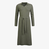 W Tiller Polo dress, Kombu Green Mélange
