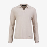 W Tiller Polo, Lt. Beige Oak Melange