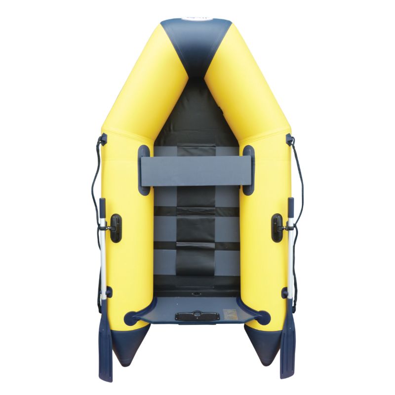 2.50m Yellow WavEco Ultra Inflatable Boat with Solid Transom & Slatted Floor