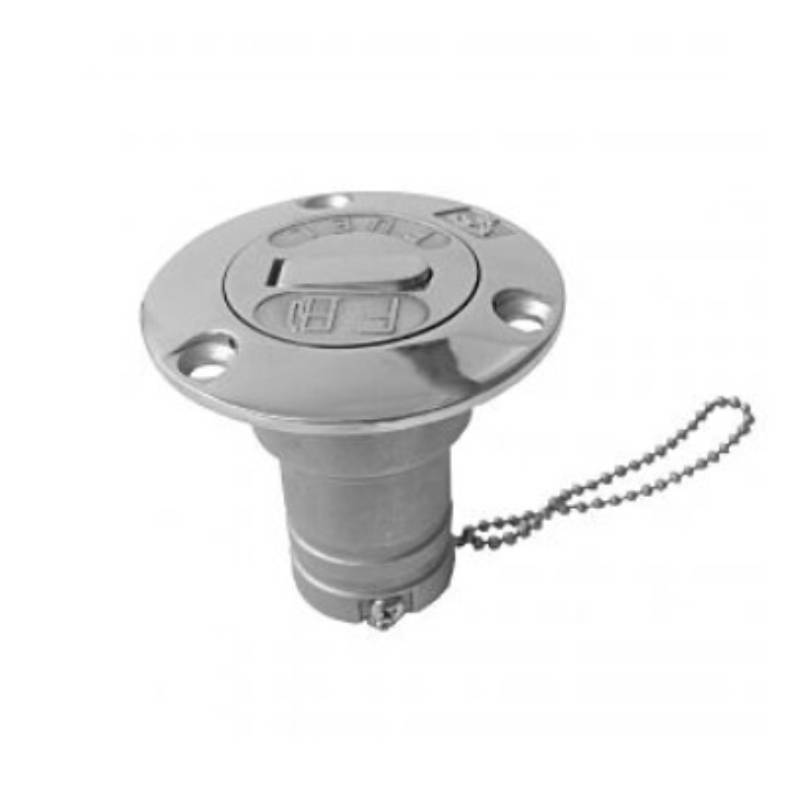 Waveline Deck Filler Cap Stainless Steel Diesel Flip Up 1.5"