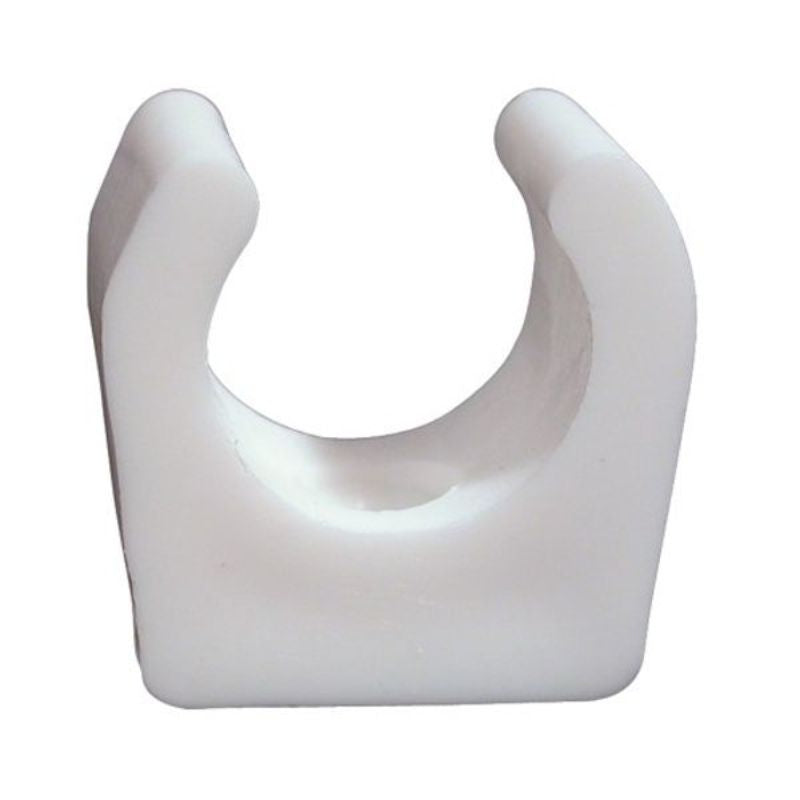 White Maclow Clip 9.5mm (3/8")