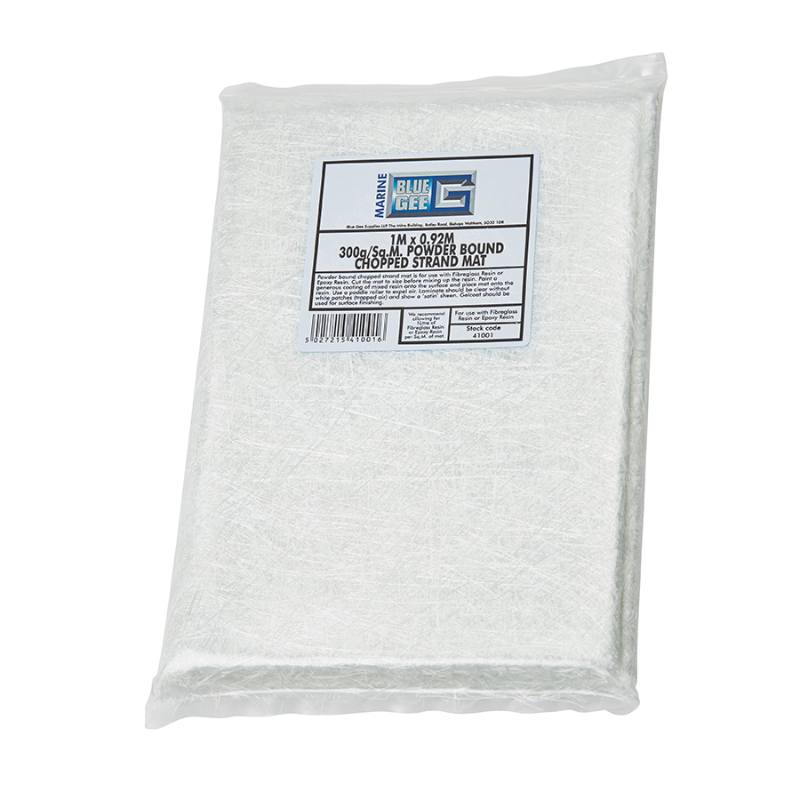 Blue Gee Chopped Strand Mat (CSM) (Powder Bound) 300g 0.92m X 1m