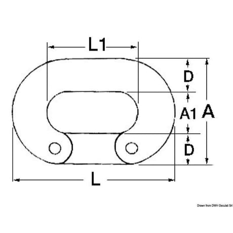 Connecting link dimensions