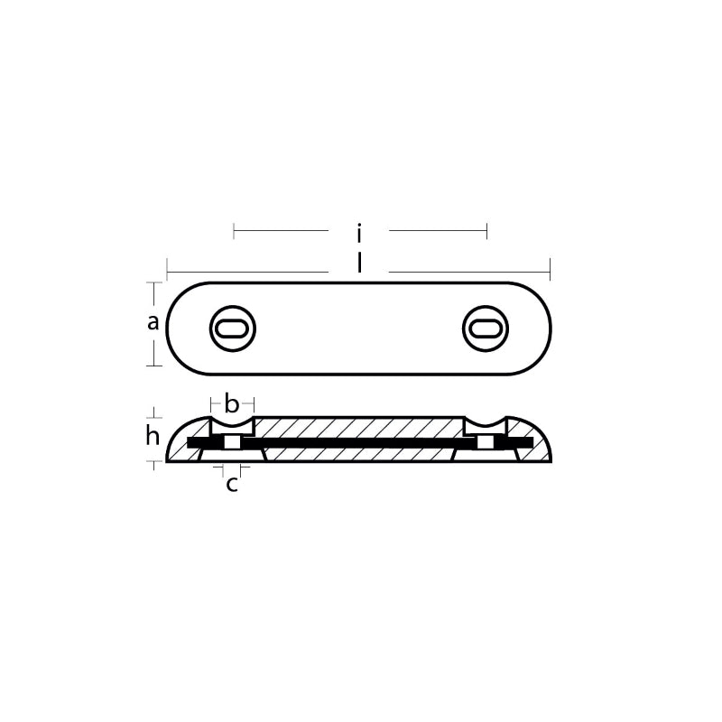 Tecnoseal Bolt On Hull Anode 4kg (ZD78 Style) 00271E