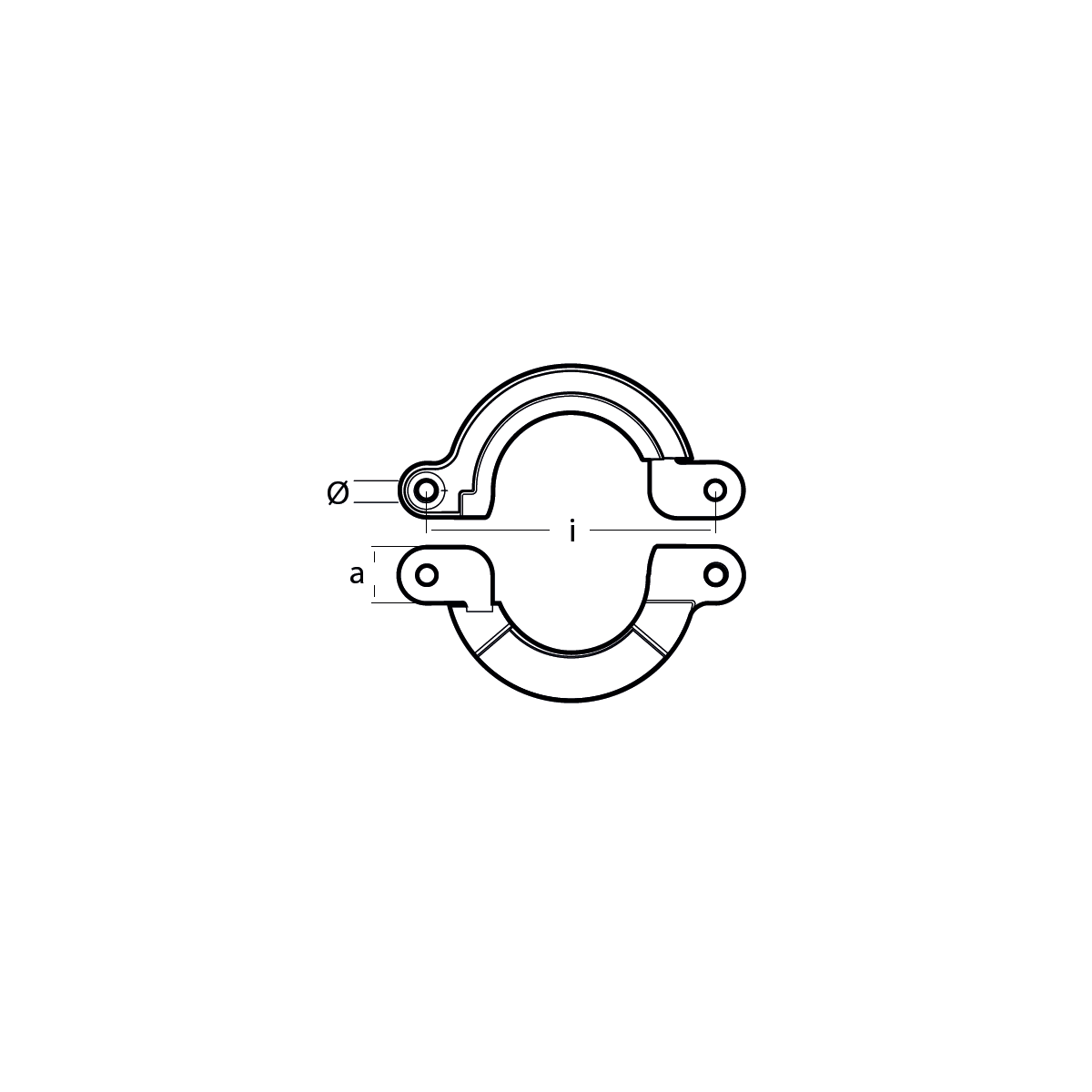 Tecnoseal Yanmar Split Collar Anode Zinc