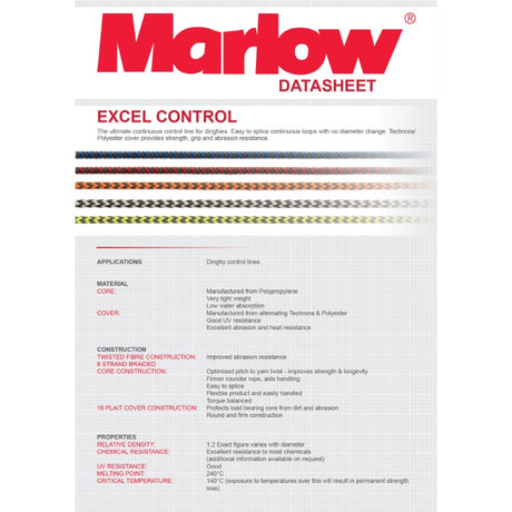 Marlow Excel Control Rope - Datasheet Page 1
