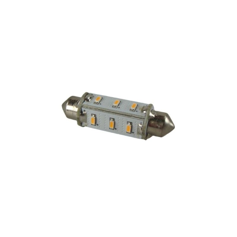 Festoon Bulb 12LED SV8.5-37mm 360 Degree Warm White 90 Lumen