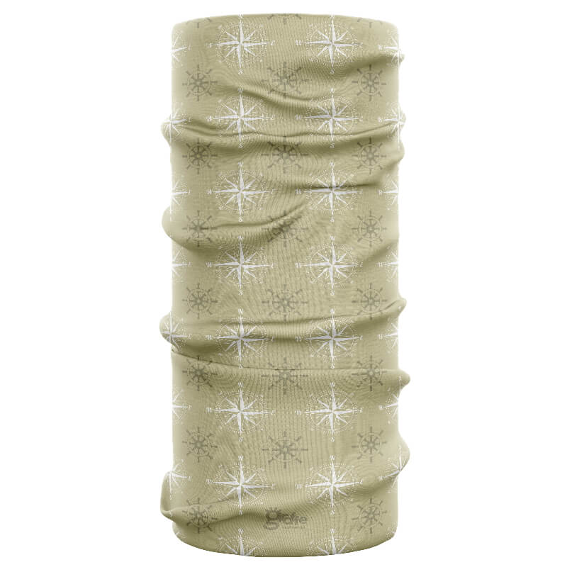 Giraffe Snood Multifunctional Headwear - Cream Compass