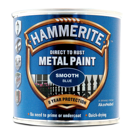 Hammerite Smooth Metal Paint 250ml – Direct to Rust Protection