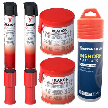 ikaros-flare-pack-inshore-containing-2-red-hand-2-orange-hand-smoke-1-waterproof-bottle Default Title_1