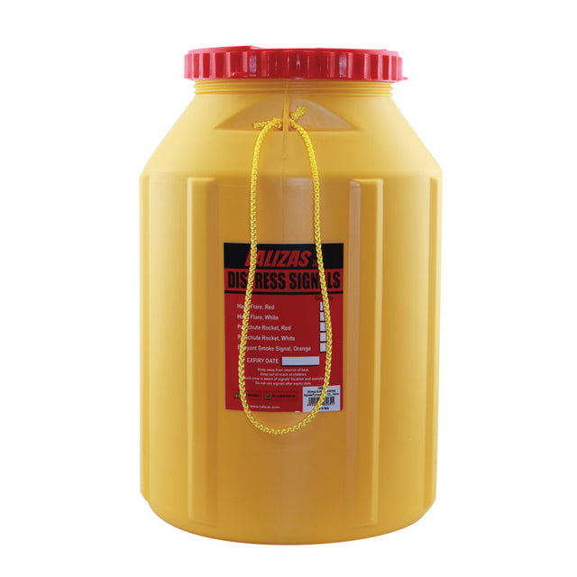 Lalizas LALIZAS Storage Bottle for Distress Signals/Pyrotechnics 12L,Yellow