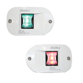 Lalizas FOS LED 12 Set Port &amp; Starboard Light side recessed mount 112.5°