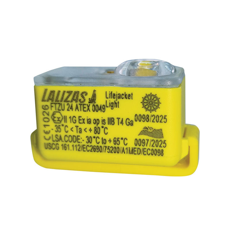 Lalizas LALIZAS Lifejacket LED Flashing Light"Safelite IV"ON-OFFwater activat.,USCG-SOLAS/MED-MER-ATEX-IECEx