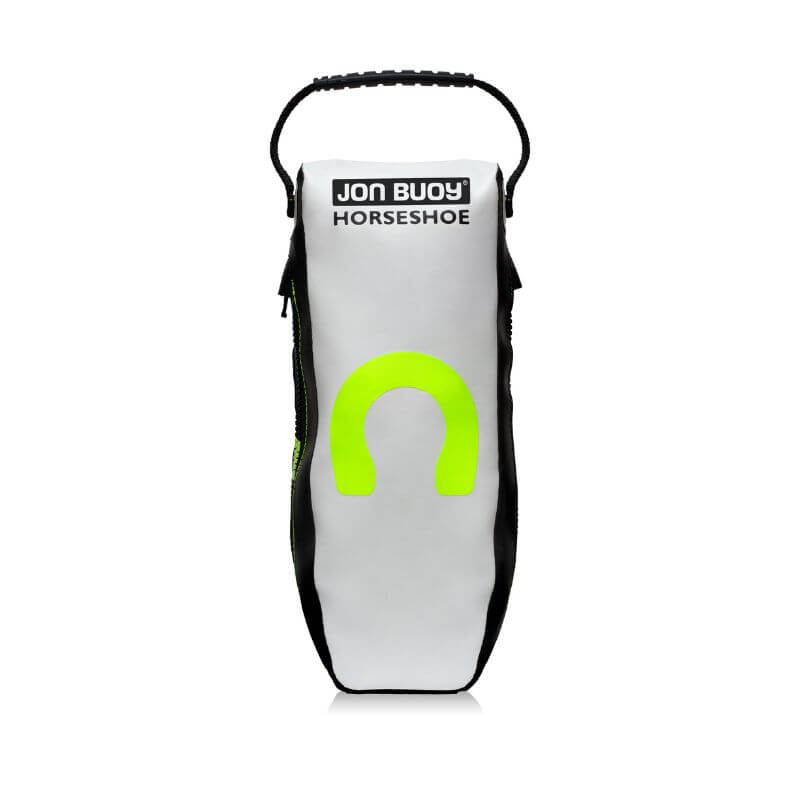 A JohnBuoy horseshoe buoy soft case