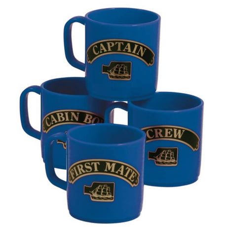 Nauticalia Stackable Marine 4 Mug Set