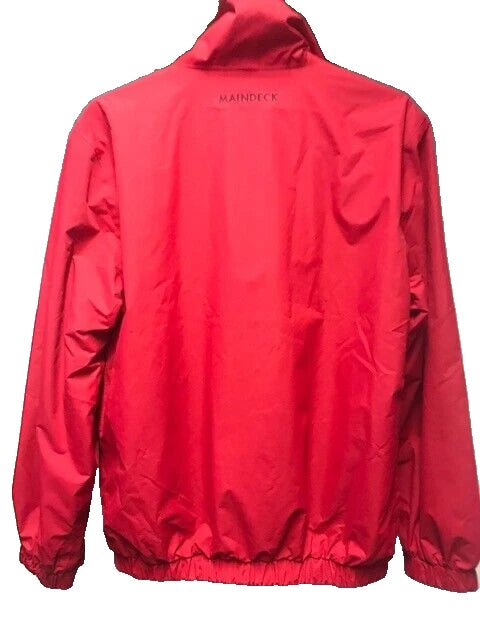 Maindeck Red Crew Jacket Navy Fleece