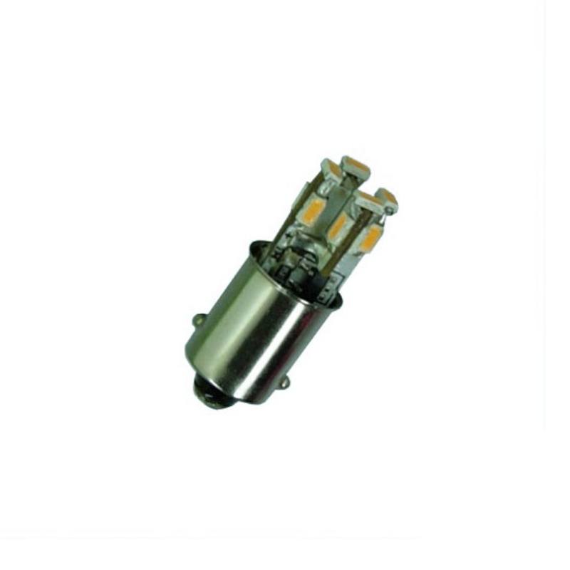 Single Contact Base Small Interior Bulb 12LED BA9s Warm White 63 Lumen