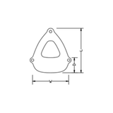 Anchor Marine Step Fender White 43 x 53 x 18cm AM0043