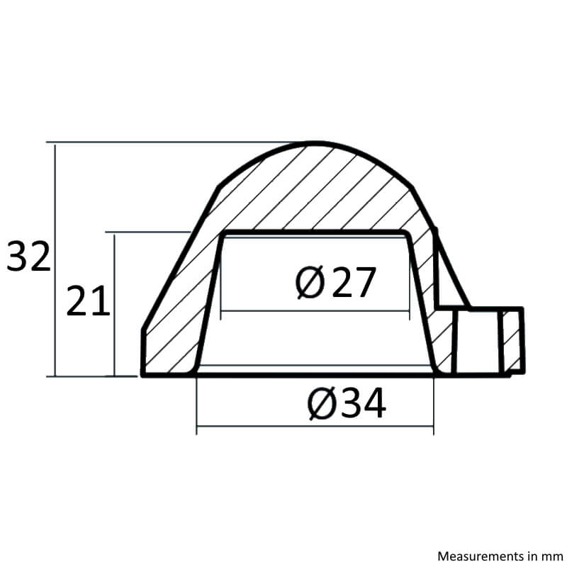 Tecnoseal Auto Prop Anode H5