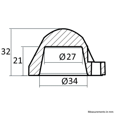 Tecnoseal Auto Prop Anode H5