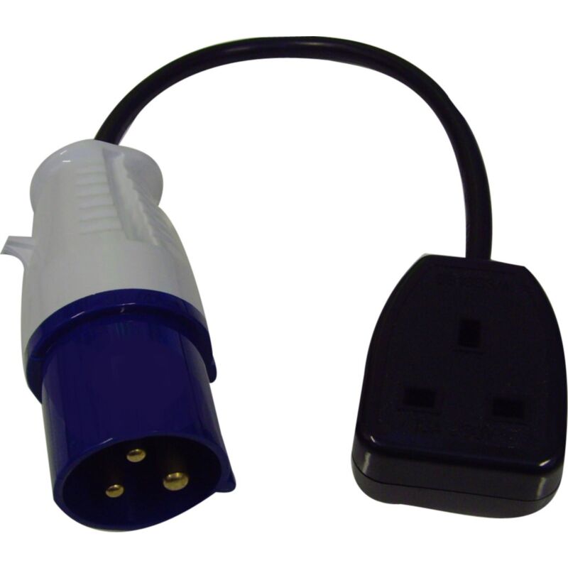 Trailing Socket Domestic Conversion Lead 13 Amp Socket To 16 Amp Plug